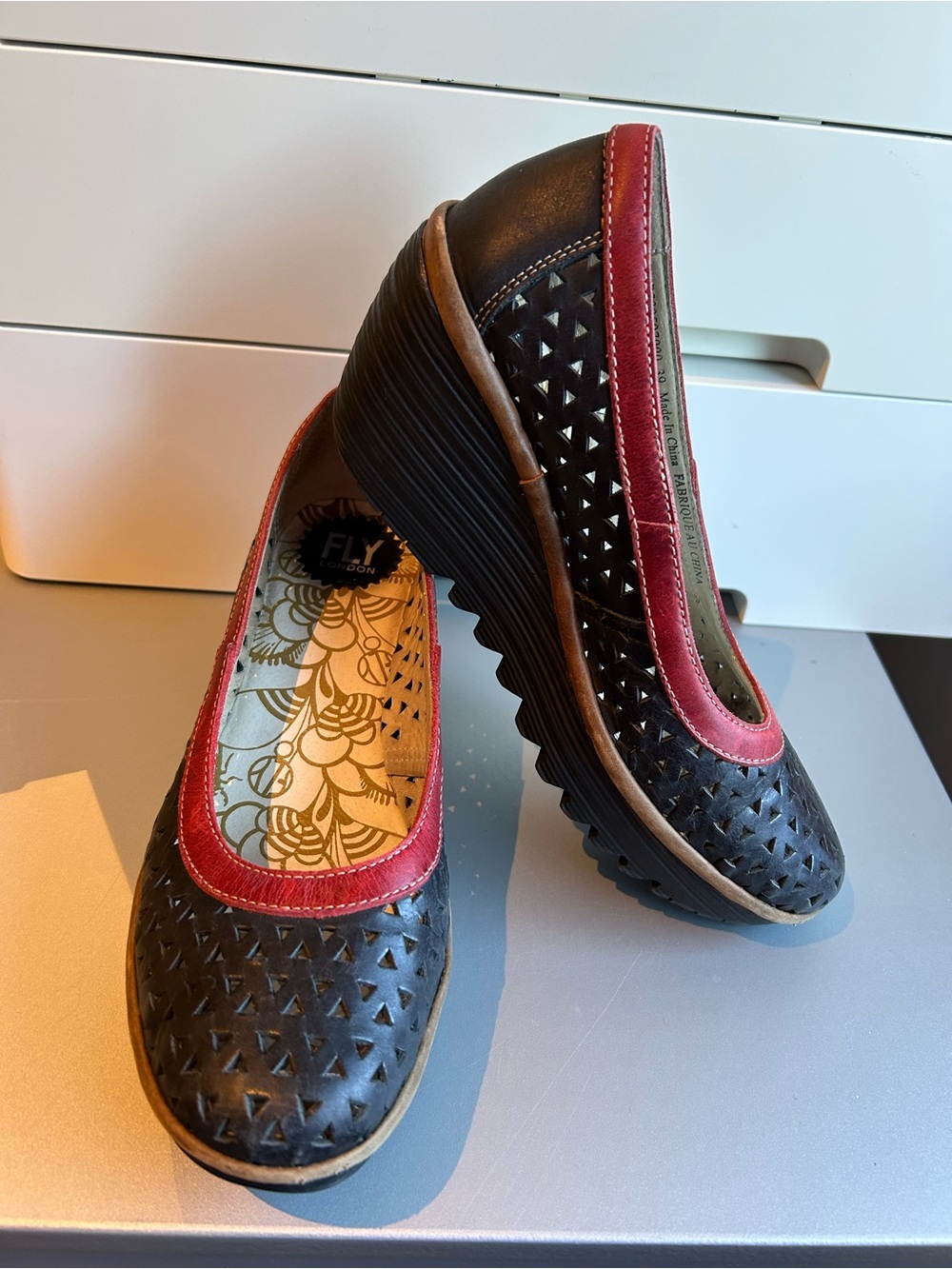 Women's Fly London wedge shoes Size 8 - Picture 6 of 10